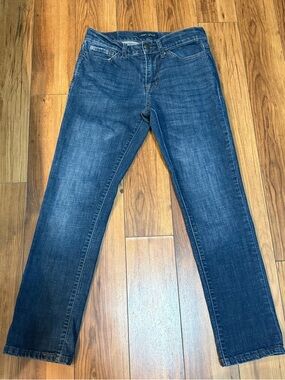 Aeropostale Women's Straight-Leg Dark Blue Jeans